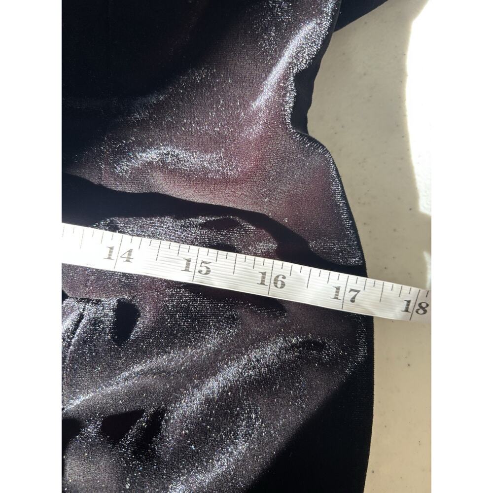 Newport News Velvet Maxi Dress 14 Long Buttons Holiday Formal - Picture 9 of 13